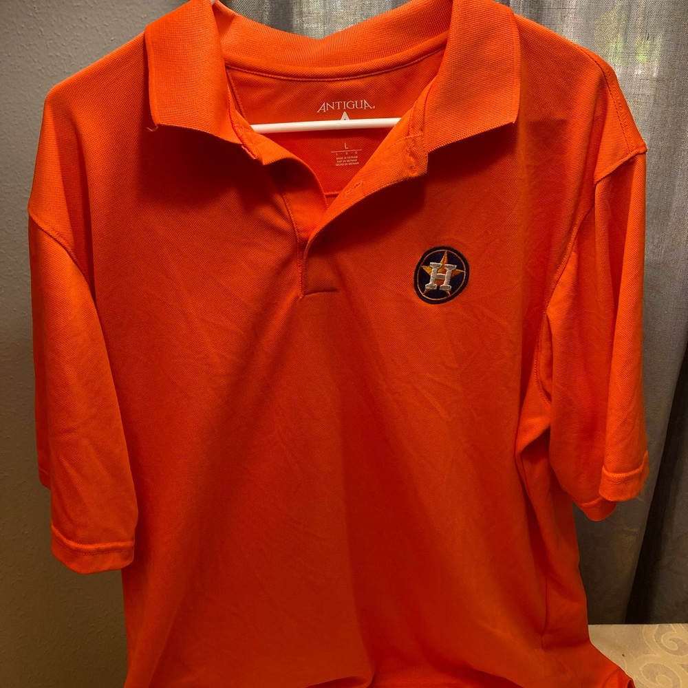Men’s large Houston Astros button shirt size L